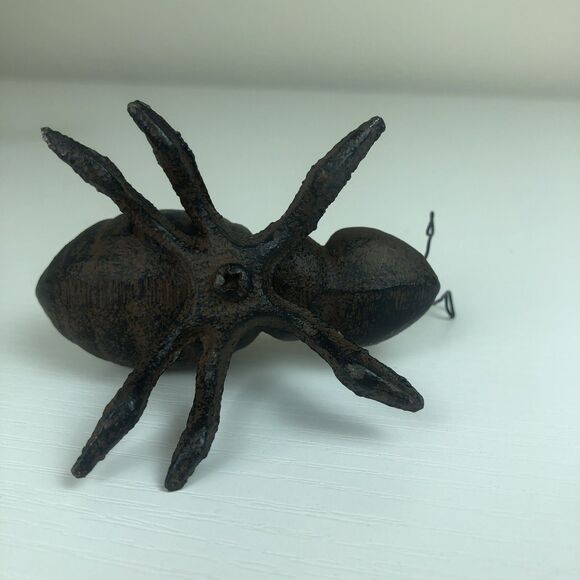 Set of 3-- 2 Bugs Cast Iron / 1 Iron & Stone Figurines Garden Insects Ants Fly - Picture 12 of 16